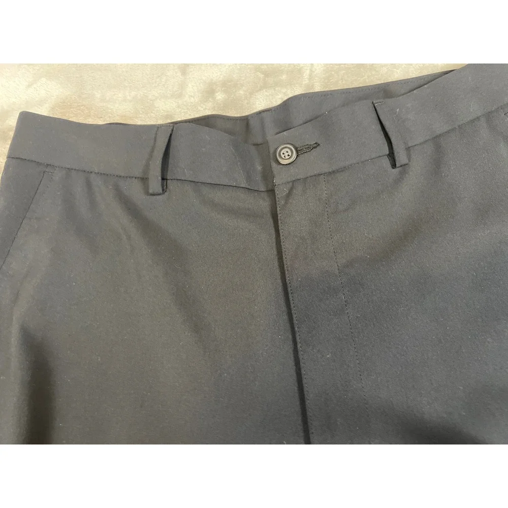 Grand Slam Golf Shorts Mens 32 Black Lightweight Performance Flat Front Preppy